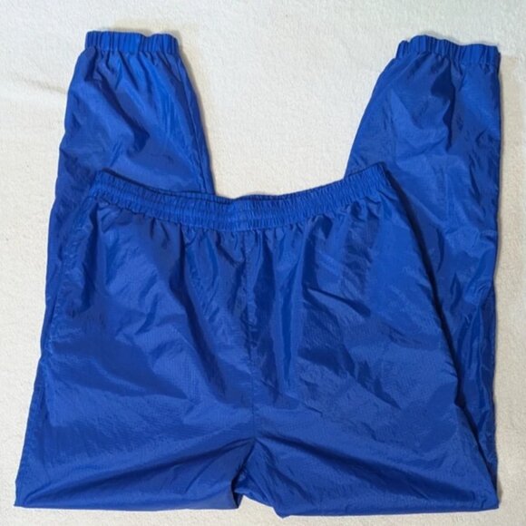 SIERRA SPORT Track Pants Mens Size L Blue Side Ankle Zip Pockets Drawstring - Picture 6 of 8